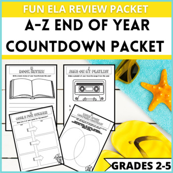 Preview of A-Z Summer Countdown Packet Language Arts Review