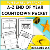 A-Z Summer Countdown Packet Language Arts Review
