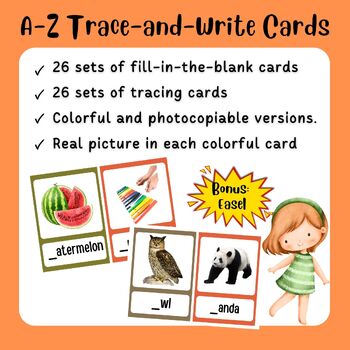 Preview of A-Z Trace and Write Beginning Sounds
