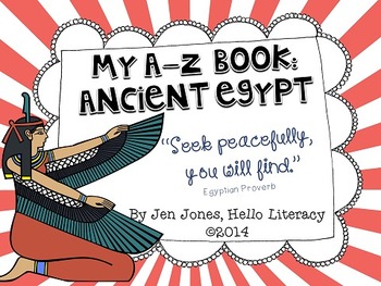 Preview of A-Z Vocabulary Book: Ancient Egypt