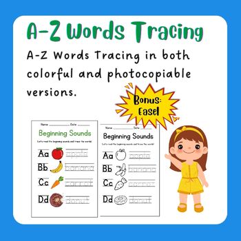 Preview of A-Z Words Tracing