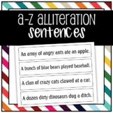 A-Z alliteration sentences