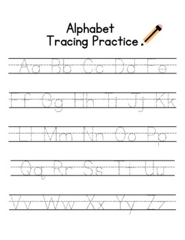 A-Z calligraphy worksheet by Monolion | TPT