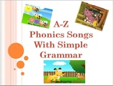 A-Z phonics songs with basic grammar (Pre-schoolers - Kind