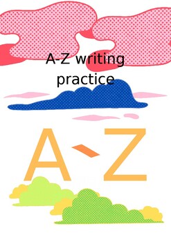 Preview of Practice writing along the dotted lines A-Z.