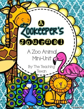 Preview of A Zookeeper's Journal - A Zoo Animal Mini Unit