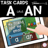 A and AN  Boom Cards™ | Distance Learning