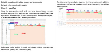 Preview of A basic spreadsheet for tracking monthly expenses and investments