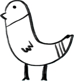 A bird drawing
