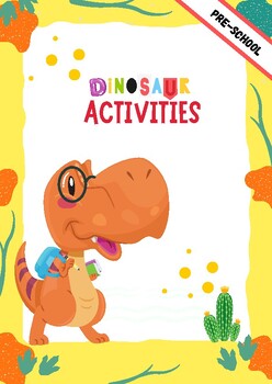 Preview of A book to go through the adventure of learning about dinosaurs for children