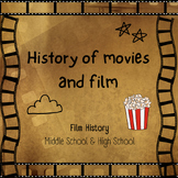 A brief history of movies and film - timeline worksheet an