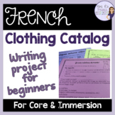 French clothing vocabulary project PROJET - LES VÊTEMENTS