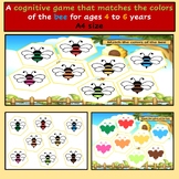 A cognitive game that matches the colors of the bee,تطابق 