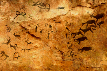Preview of A collection of high-quality images of rock paintings. 4 images.