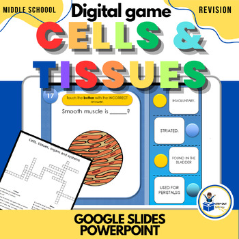 Preview of Plant and animal cells + human tissues. Digital revision + worksheet 7th grade