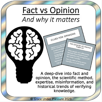 Preview of Fact vs Opinion & Scientific Method: Critical Thinking & Media Literacy Lesson