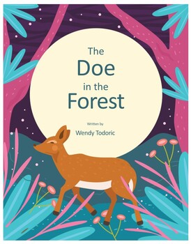 Preview of A doe in the forest book and workbook of a activities!!!