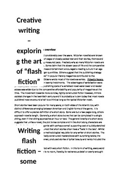 Preview of A flash fiction creative writing workshop and resource pack