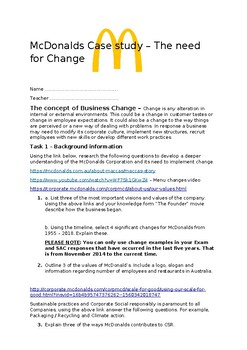 mcdonalds case study 2021