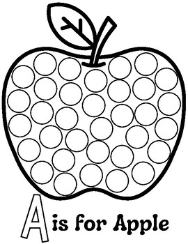 A is for Apple Dabber Activity by Little Lotus Learners | TPT