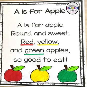 A is for Apple - Fall Poem