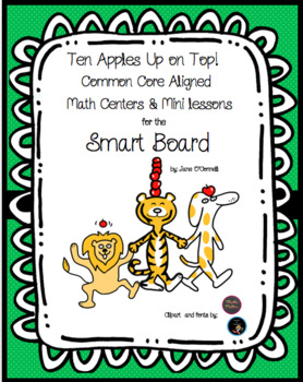 Preview of Ten Apples Up on Top Smart Board Activities and Centers