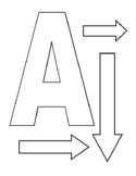 A is for Arrow Coloring Page