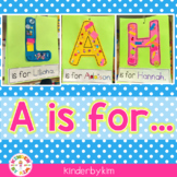 A is for... Large Letters for Decorating Children's Names