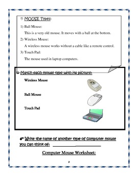 A lesson about the Computer Mouse for Grades pre-k to 2 by ...