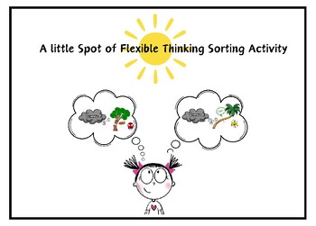 Preview of A litte Spot of Flexible Thinking companion Activity Emotional Regulation Sort