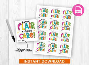 A Little Flair Free Printable