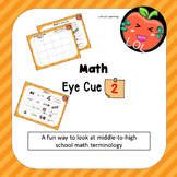 A middle school math vocabulary game for out-of-the-box th