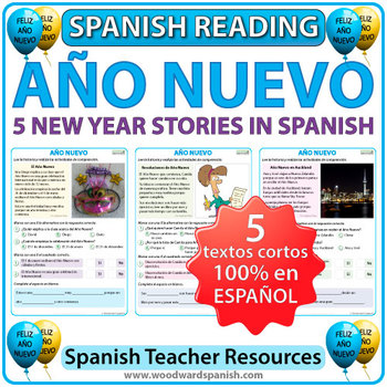 Preview of Año Nuevo - Lecturas - 5 New Year Stories in Spanish