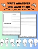 A piece of paper for writing step-by-step instructions on 
