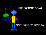"A robot came to tea." Song with movement video