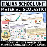 A scuola: Italian School Unit - Materiali scolastici (Scho