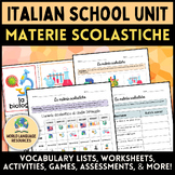 A scuola: Italian School Unit - Materie scolastiche (Schoo