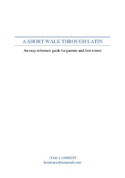 Preview of A short walk through Latin: an easy reference guide for parents and first-timers