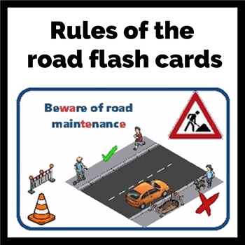 Preview of Rules of the road flash cards