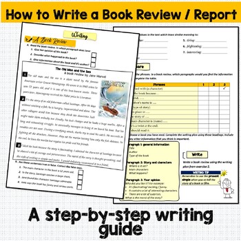 Preview of A step-by-step Guide to Writing a Book Review/ Report