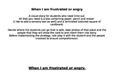 A story for students who need time out when frustrated or angry