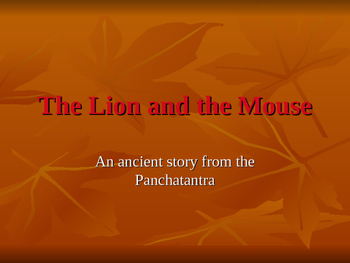 Preview of A story of lion and mouse