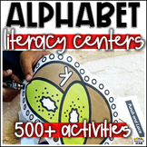 A  to Z Alphabet Literacy Center Ideas GROWING BUNDLE