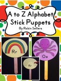 A to Z Alphabet Stick Puppets
