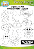 A to Z Alphabet Tracing Image Clipart Set 2 {Zip-A-Dee-Doo