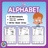 A to Z Alphabet Writing Worksheet Pack for Kids (Write • D