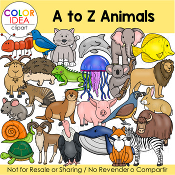 A To Z Animals Teaching Resources | TPT