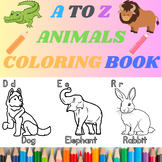 A to Z Animals Alphabet Coloring Book