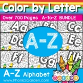 A to Z BUNDLE | Color by Letter | Over 700 Pages | Phonics Garden