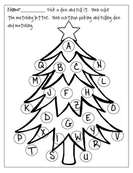 A to Z Christmas Tree by AJ Bergs | Teachers Pay Teachers